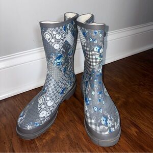 Western Chief Gray Patchwork Rain Boots